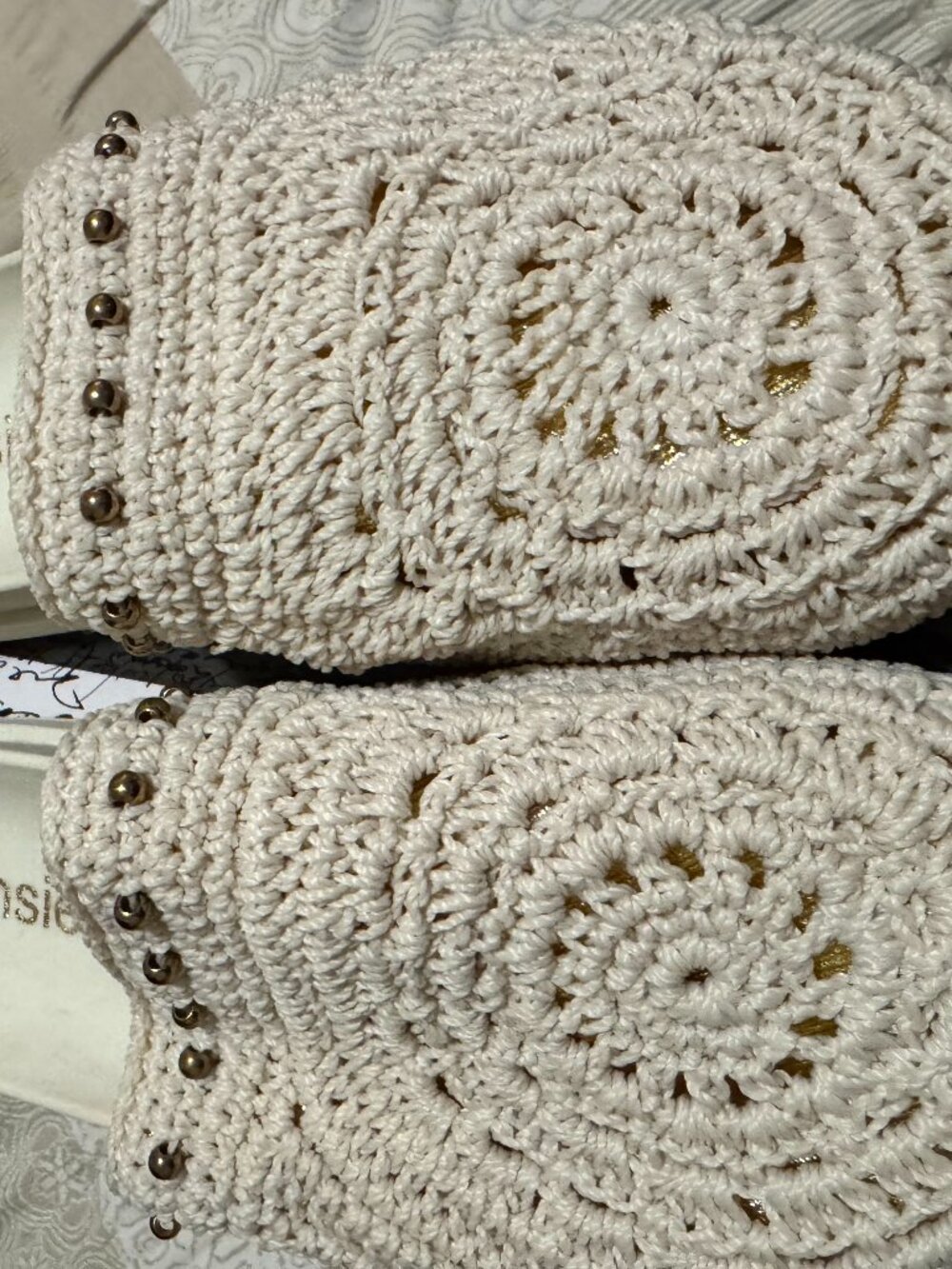 NWT Crochet Slip-On Mule